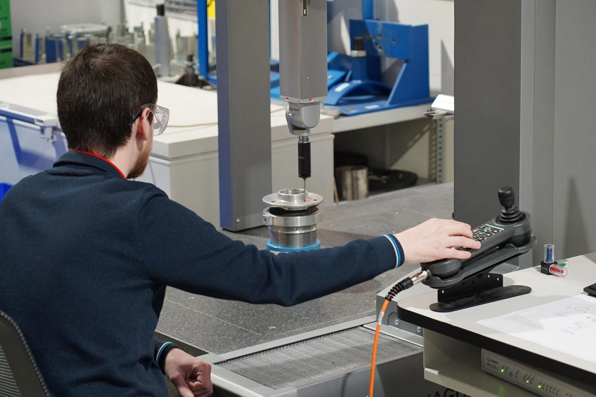 a man using a machine