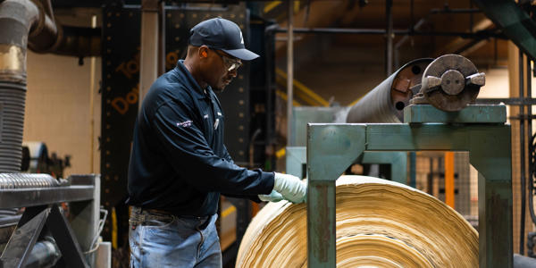 a man in a factory