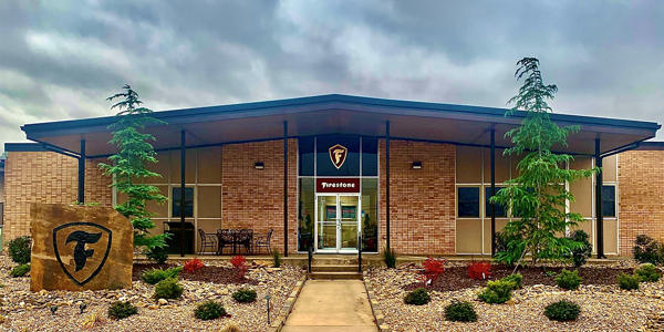 a building with a sign on the front