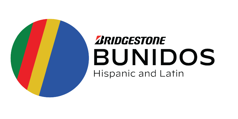 a blue circle with yellow and black text