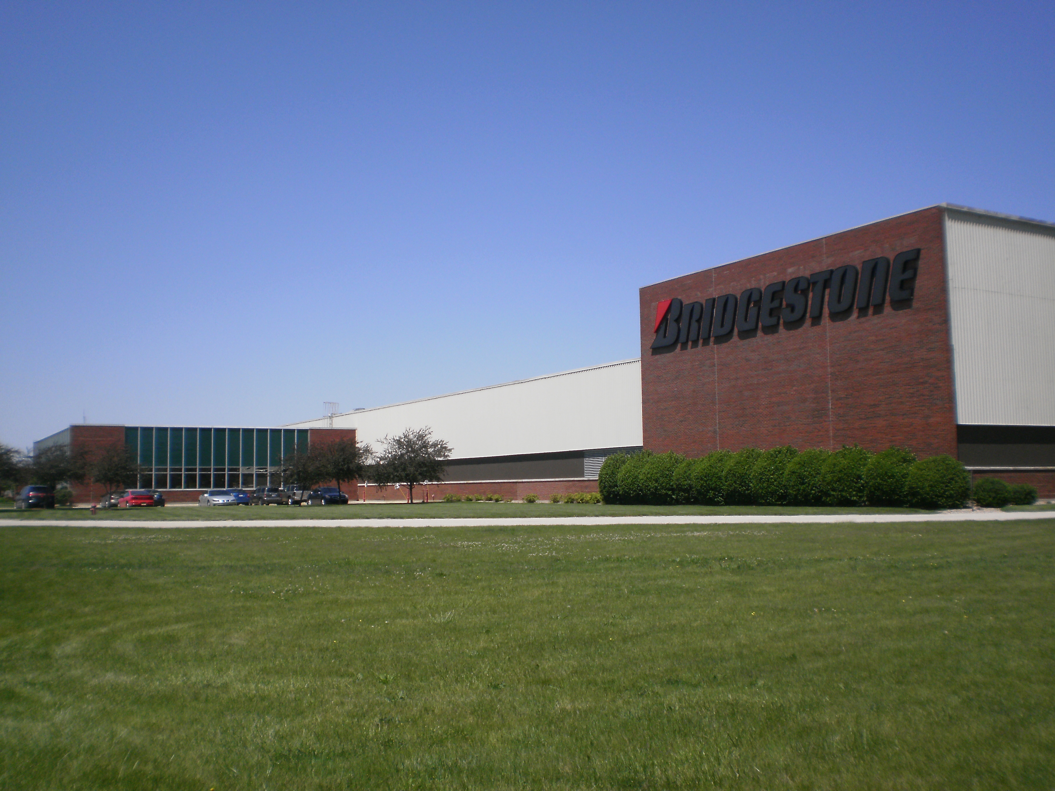 a building with a large sign on it